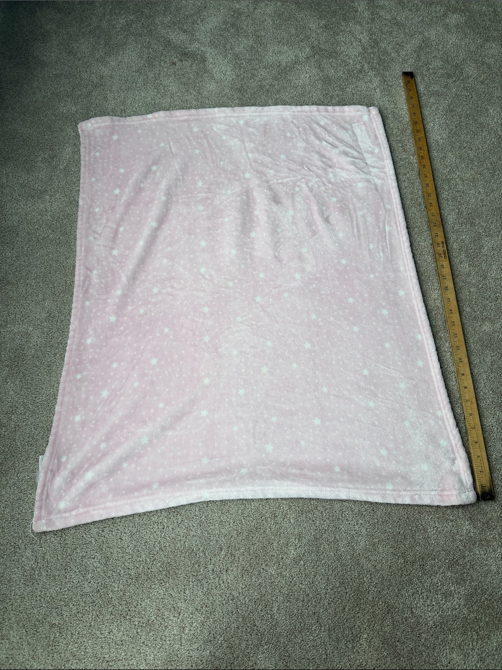 HB Hudson Baby White Stars Pink Baby Blanket
